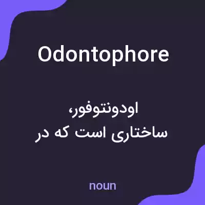 معنی odontophore به فارسی معنی odontophore به فارسی