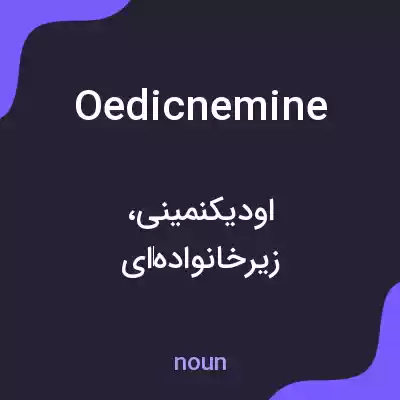 معنی oedicnemine به فارسی معنی oedicnemine به فارسی