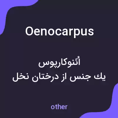 معنی oenocarpus به فارسی معنی oenocarpus به فارسی