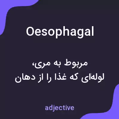 معنی oesophagal به فارسی معنی oesophagal به فارسی
