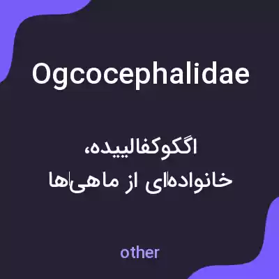 معنی ogcocephalidae به فارسی معنی ogcocephalidae به فارسی