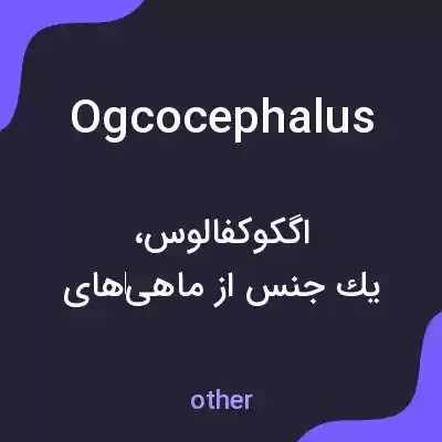 معنی ogcocephalus به فارسی معنی ogcocephalus به فارسی