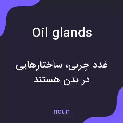 معنی oil glands به فارسی معنی oil glands به فارسی