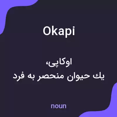 معنی okapi به فارسی