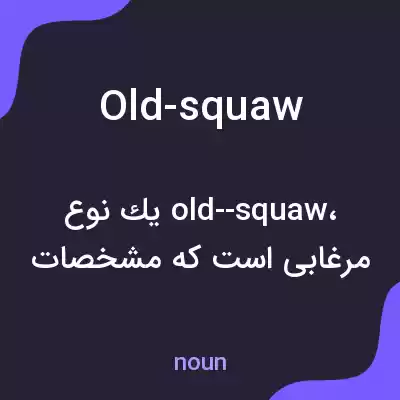 معنی old-squaw به فارسی معنی old-squaw به فارسی