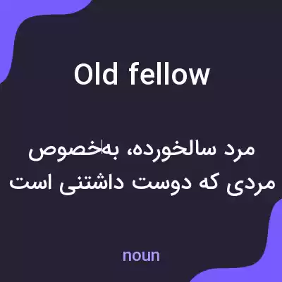 معنی old fellow به فارسی معنی old fellow به فارسی