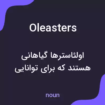 معنی oleasters به فارسی معنی oleasters به فارسی