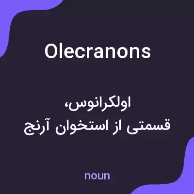 معنی olecranons به فارسی