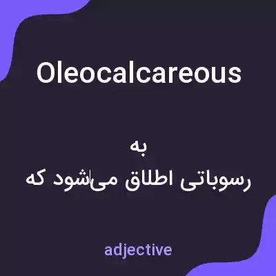 معنی oleocalcareous به فارسی معنی oleocalcareous به فارسی