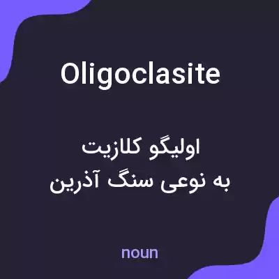 معنی oligoclasite به فارسی معنی oligoclasite به فارسی