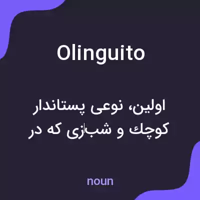 معنی olinguito به فارسی معنی olinguito به فارسی