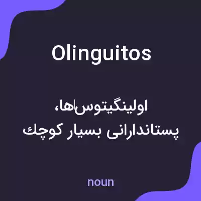 معنی olinguitos به فارسی معنی olinguitos به فارسی