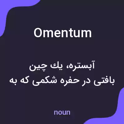 معنی omentum به فارسی معنی omentum به فارسی