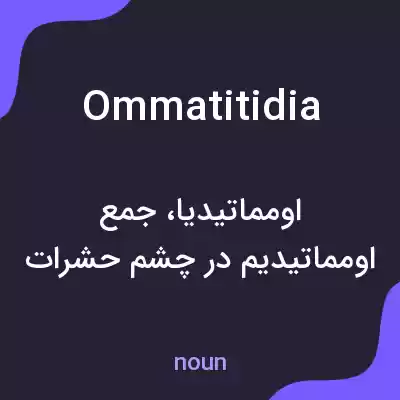 معنی ommatitidia به فارسی معنی ommatitidia به فارسی