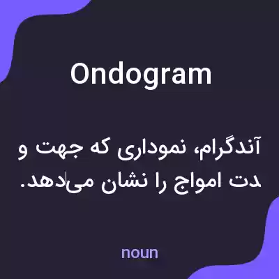 معنی ondogram به فارسی معنی ondogram به فارسی