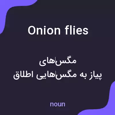 معنی onion flies به فارسی معنی onion flies به فارسی
