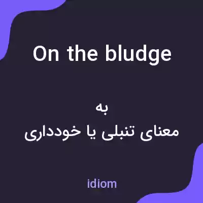 معنی on the bludge به فارسی معنی on the bludge به فارسی