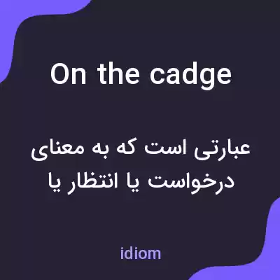 معنی on the cadge به فارسی معنی on the cadge به فارسی