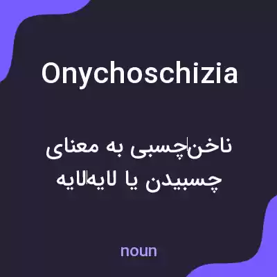 معنی onychoschizia به فارسی معنی onychoschizia به فارسی