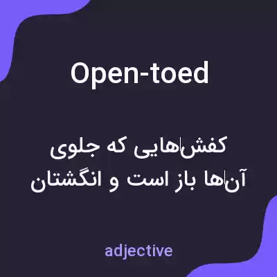 معنی open-toed به فارسی معنی open-toed به فارسی