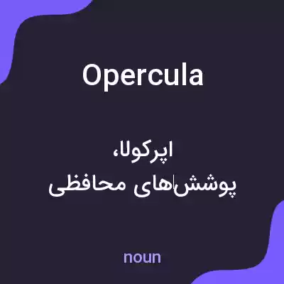 معنی opercula به فارسی معنی opercula به فارسی