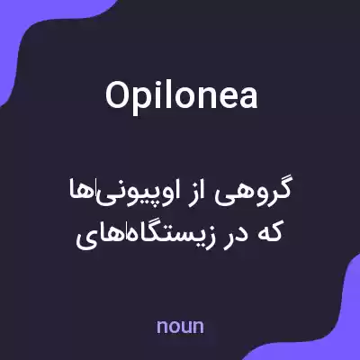 معنی opilonea به فارسی معنی opilonea به فارسی