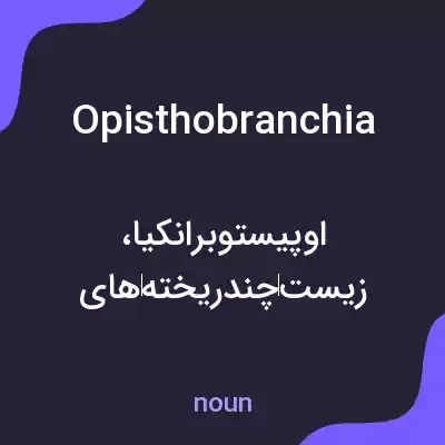 معنی opisthobranchia به فارسی معنی opisthobranchia به فارسی