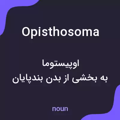 معنی opisthosoma به فارسی معنی opisthosoma به فارسی