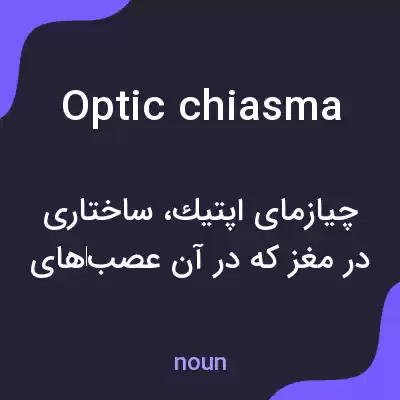 معنی optic chiasma به فارسی معنی optic chiasma به فارسی