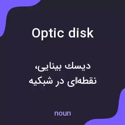 معنی optic disk به فارسی معنی optic disk به فارسی