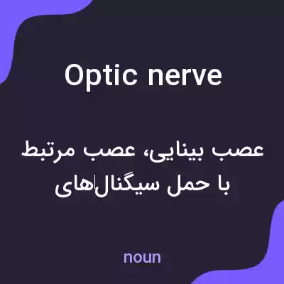 معنی optic nerve به فارسی معنی optic nerve به فارسی