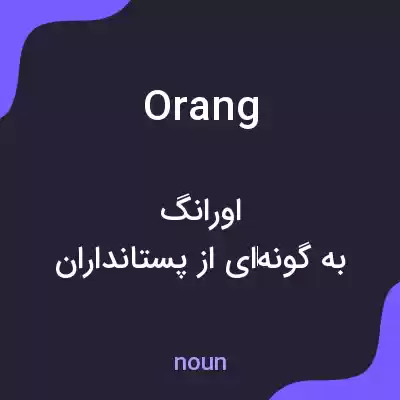 معنی orang به فارسی معنی orang به فارسی