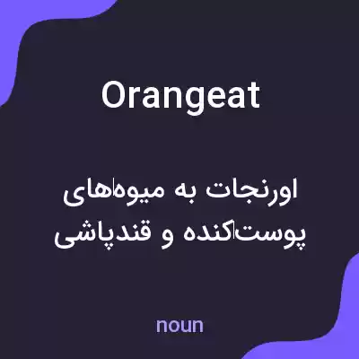 معنی orangeat به فارسی معنی orangeat به فارسی