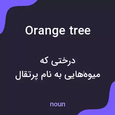 معنی orange tree به فارسی معنی orange tree به فارسی