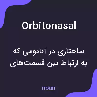 معنی orbitonasal به فارسی معنی orbitonasal به فارسی