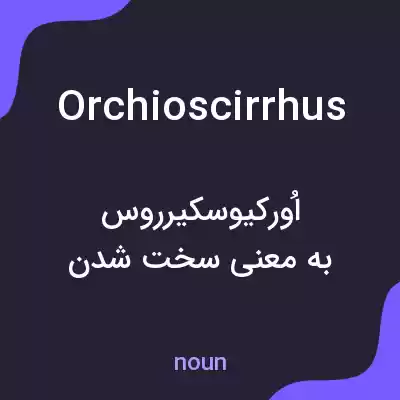 معنی orchioscirrhus به فارسی معنی orchioscirrhus به فارسی