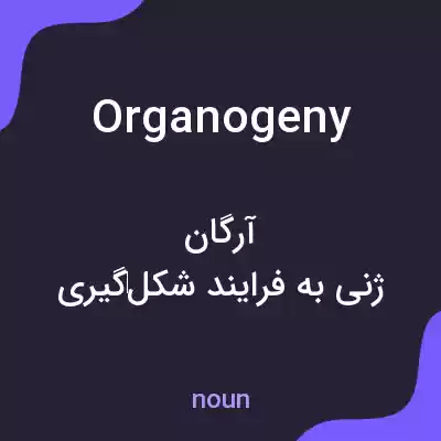 معنی organogeny به فارسی معنی organogeny به فارسی
