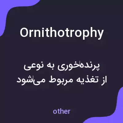 معنی ornithotrophy به فارسی معنی ornithotrophy به فارسی