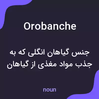 معنی orobanche به فارسی معنی orobanche به فارسی