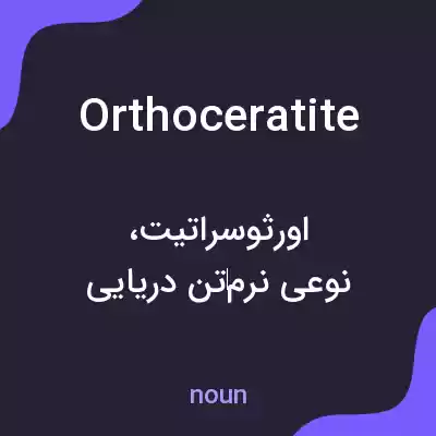 معنی orthoceratite به فارسی معنی orthoceratite به فارسی