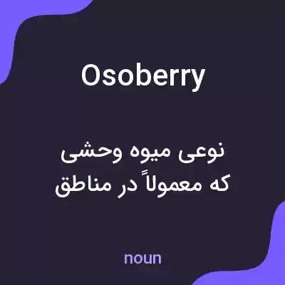 معنی osoberry به فارسی معنی osoberry به فارسی
