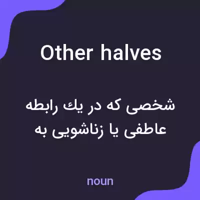 معنی other halves به فارسی معنی other halves به فارسی