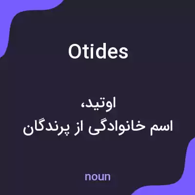 معنی otides به فارسی معنی otides به فارسی