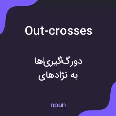 معنی out-crosses به فارسی معنی out-crosses به فارسی