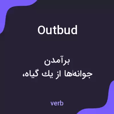 معنی outbud به فارسی معنی outbud به فارسی