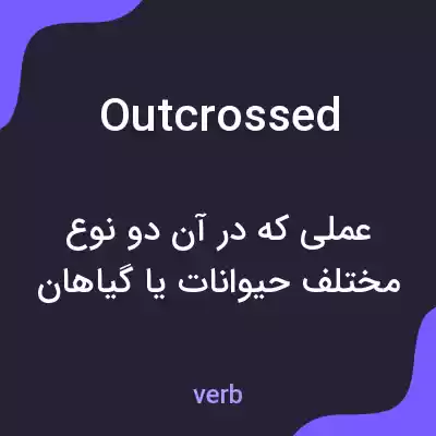 معنی outcrossed به فارسی معنی outcrossed به فارسی