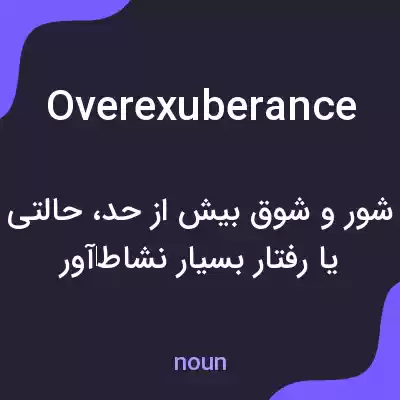 معنی overexuberance به فارسی معنی overexuberance به فارسی