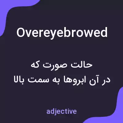 معنی overeyebrowed به فارسی معنی overeyebrowed به فارسی
