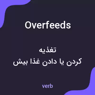 معنی overfeeds به فارسی