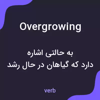 معنی overgrowing به فارسی معنی overgrowing به فارسی